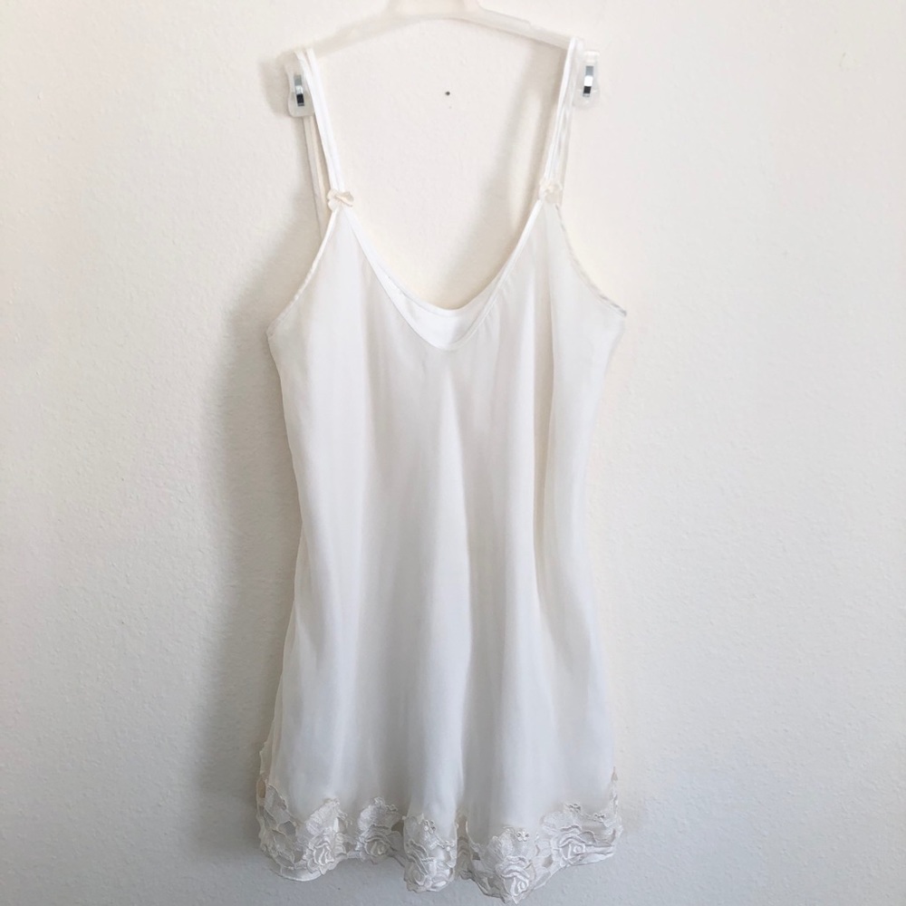 Alexandra Nicole White Lacey lingerie Negligee S